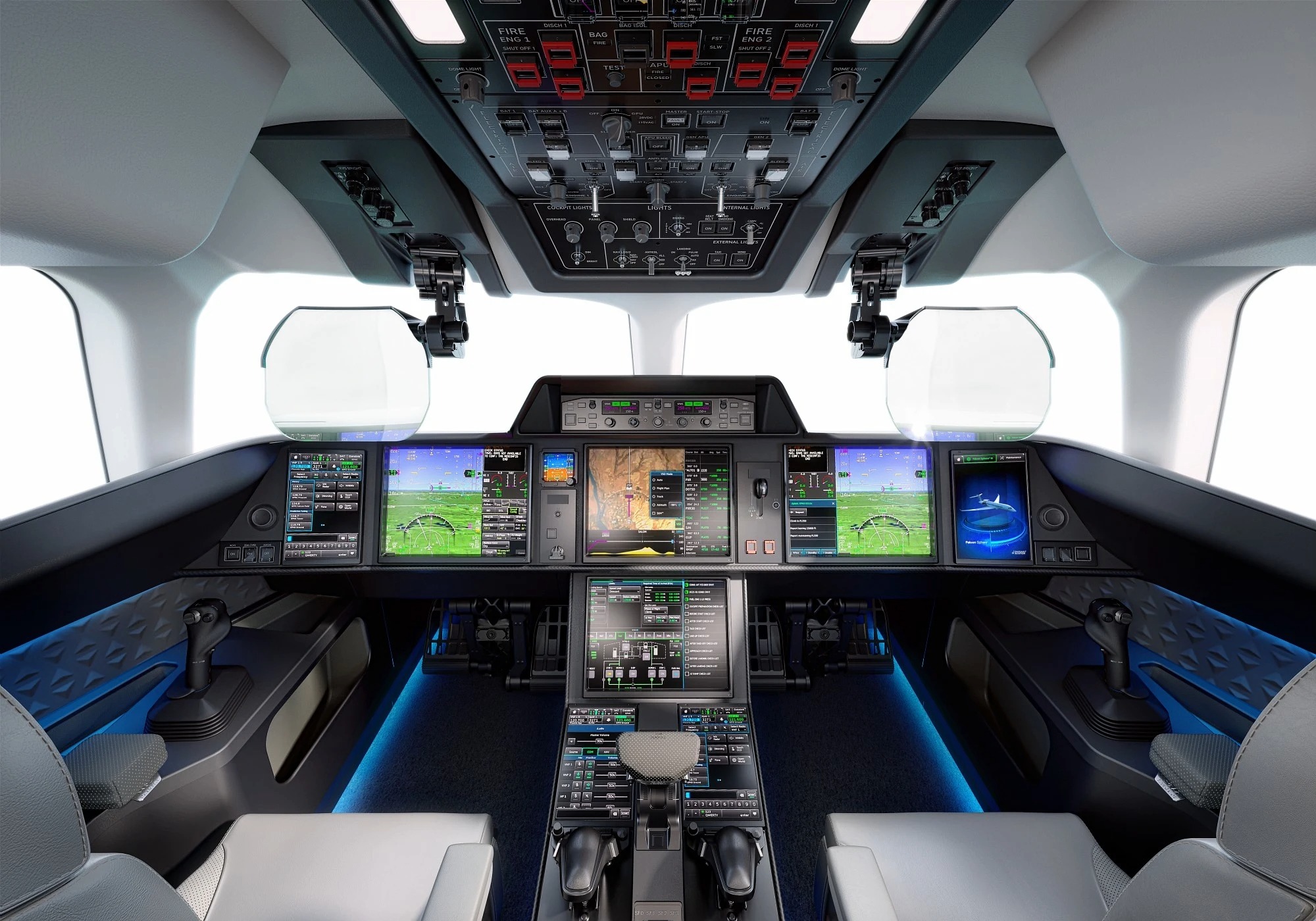 Falcon 10X Cockpit